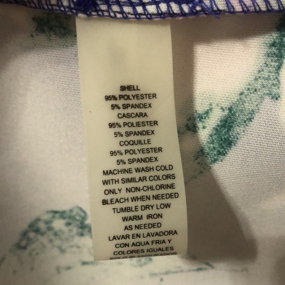 𝅺vince Camuto Floral Scalloped A-Line Dress Size 6 - Picture 5 of 8